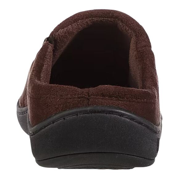 Isotoner Men's Herringbone Logan Hoodback Slippers Brown Size M (8-9) - Picture 3 of 4